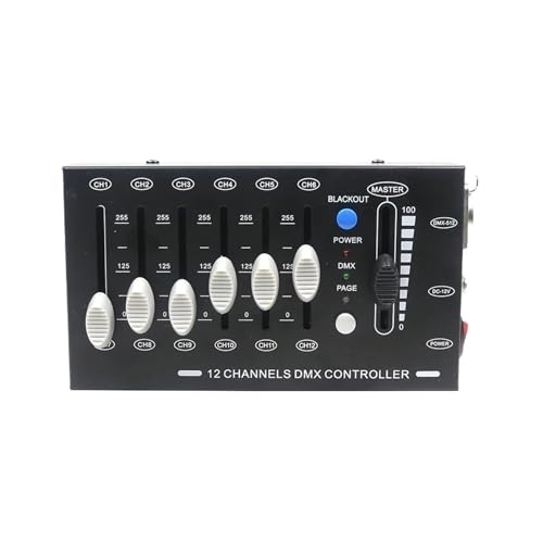 JOLIANE 12 Kanäle DMX Controller DJ Controller Mini Konsole for Bühnenlichteffekt Home Entertainment KTV Party Lichter - Unglaublich vielseitig(3000W) von JOLIANE