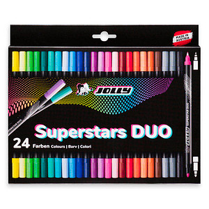 JOLLY Next Supersta Duo Filzstifte farbsortiert, 24 St. von JOLLY