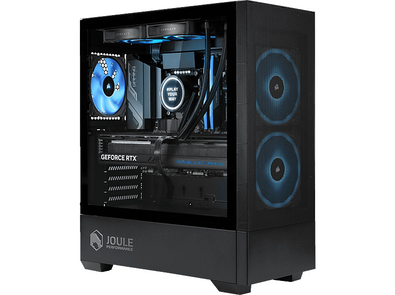 JOULE PERFORMANCE Highend, Gaming PC mit AMD Ryzen™ 9 7950X3D Prozessor, 32 GB RAM, 1 TB SSD, NVIDIA GeForce RTX™ 4080 Super™, Windows 11 Home (64 Bit) von JOULE PERFORMANCE