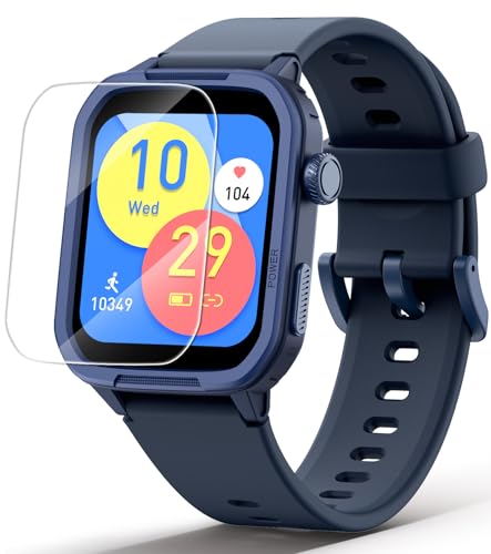 Kinder Smartwatch für Jungen Mädchen, Fitness Aktivitäts Tracker Uhr IP68 wasserdichte Inklusive Displayschutzfolie, 19 Sportmodi, Herzfrequenz Schlafmonitor, Schrittzähler, Kindergeschenke (Blau) von JOYELE