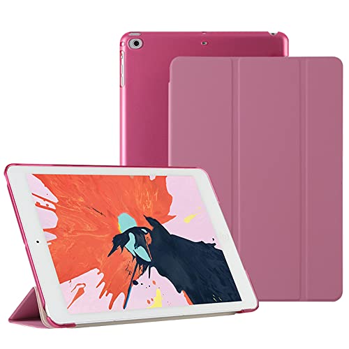 Hülle für iPad 10.2 Zoll 9./8./7. Generation (Modelle 2021/2020/2019) ,Magnetische Schutzhülle, Siamesischer Dreifach Gefalteter Ständer,Rosa von JOYLYJOME