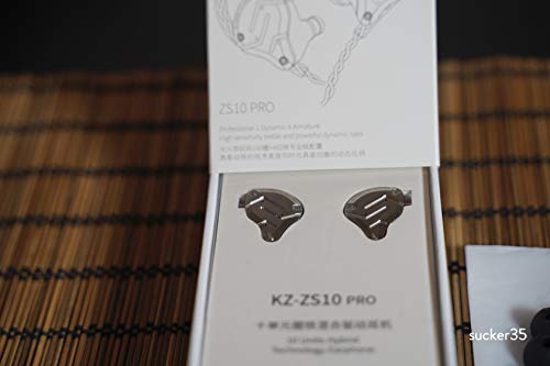 KZ ZS10 Pro Metall Headset 4BA+1DD Hybrid 10 Einheiten HIFI Bass Ohrhörer In-Ear Monitor Kopfhörer Sport With MIC Schwarz von JR Products
