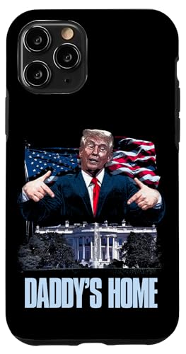 Hülle für iPhone 11 Pro Daddys Home Trump-Wahl 2024 im Weißen Haus von JRRTS Trump Daddy's Home Lustige Designs