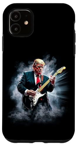 Donald Trump spielt E-Rock-Gitarre Hülle für iPhone 11 von JRRTS Trump Designs