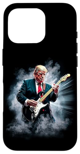 Donald Trump spielt E-Rock-Gitarre Hülle für iPhone 16 Pro von JRRTS Trump Designs