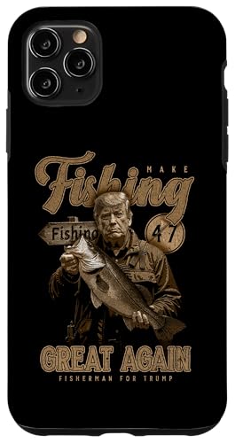 Hülle für iPhone 11 Pro Max Machen Sie das Fischen wieder gut lustig Bassfischen Donald von JRRTS Trump Fishing Designs