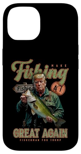 Hülle für iPhone 14 Machen Sie das Fischen wieder gut lustig Bassfischen Donald von JRRTS Trump Fishing Designs