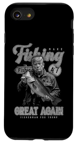 Hülle für iPhone SE (2020) / 7 / 8 Machen Sie das Fischen wieder gut lustig Bassfischen Donald von JRRTS Trump Fishing Designs