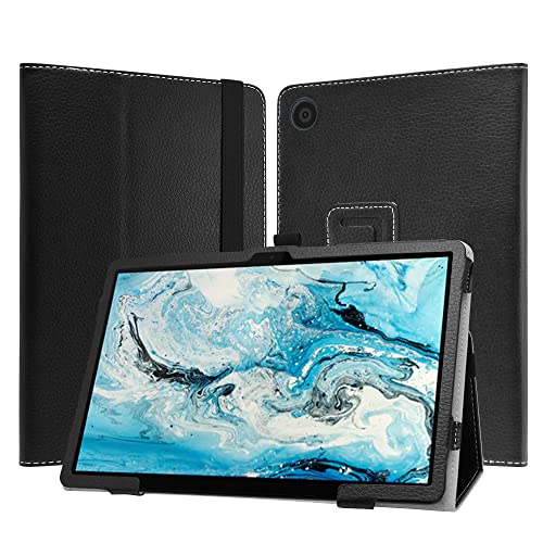 JRTAL Kompatibel mit Lenovo ideapad Duet 3 chromebook 11 Hülle, Slim Fit Folio PU Leder dünne Schutzhülle Schale Etui Tasche für Lenovo ideapad Duet 3 chromebook 11 10.95" Tablet - Schwarz von JRTAL