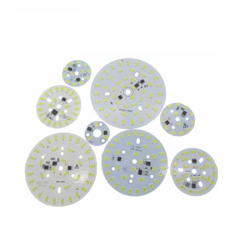 JRXFXEKW 10pcs ac 220v led Plate 3W 5W 7W 10W 12W 15W 18W 24W Integrated IC Driver 5730 SMD Cold White/Warm White Aluminum PCB(Cold White 6500K,18W 88mm) von JRXFXEKW