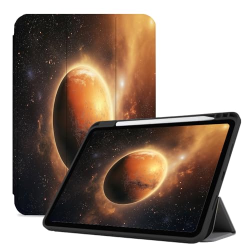 Hülle Für Ipad Air 4/5 2020/2022 Hülle, Hülle Für Ipad Air 4. Generation/5. Generation 10,9 Zoll Hülle, Smart Auto Wake/Sleep Schutzhülle Mit Stifthalter Galaxie Sternenhimmel Mars von JRZEOCI