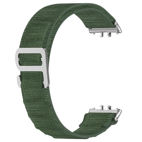 JSGHGDF Verschleißfestes Armband Für Fit 3 Nylon Smartwatch Band Schweißfestes Armband Ersatz Handgelenkband Gürtel von JSGHGDF