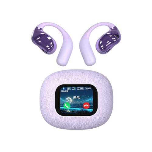 JSNKJLMN LCD-Bildschirm Bluetooth 5.4 Ohrhörer Sport Ohrbügel Kopfhörer Wasserdicht Reduzierung Headset Lärm IPX5 von JSNKJLMN