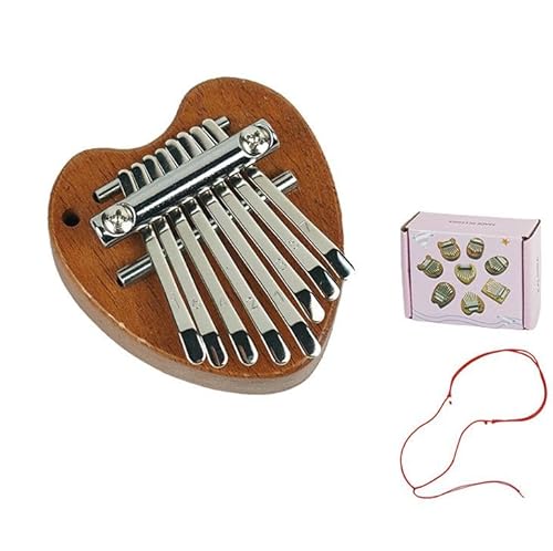 Kalimba-Instrument mit 8 Tasten, Mini-Musiktastatur, Daumenklavier aus Holz, Geschenke, Weihnachten, tragbares Daumenklavier aus Acryl, Geschenk, Finger, Daumen, Pia-Tasche, elektrisch, Erwachsene, von JSNKJLMN