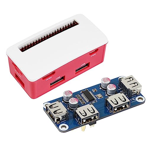 Für 2W WH 3A 3B Plus 3 Model B 4 4B USB HUB Board 4x USB 2.0 Ports mit Pogo Pin Anschluss Erweiterungsplatine von JSZDFSV