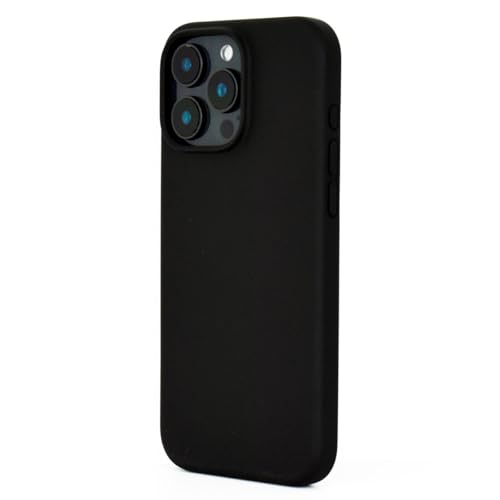 JT Berlin Steglitz Silikon-Case kompatibel mit Apple iPhone 16 Pro Max Hülle (Wireless Charging / magnetisches Aufladen kompatibel, Microfaser Innenfutter) schwarz von JT Berlin