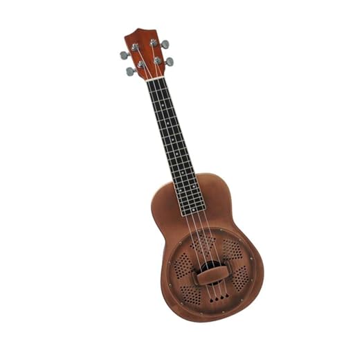 24-Zoll-Konzert-Ukulele Mit Messingkorpus Und Resonator Hawaii-Gitarre Mit 4 Saiten Ukulele Set von JTYUERWQ