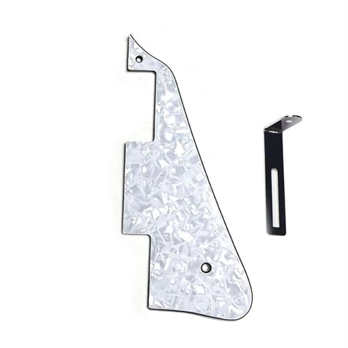 Pickguard und Tremoloabdeckung Set Für LP E-Gitarre Schlagbrett Frontplatte Musikinstrument Zubehör Sammlung Schlagbrett Mit Metallteilen(Color6) von JTYUERWQ