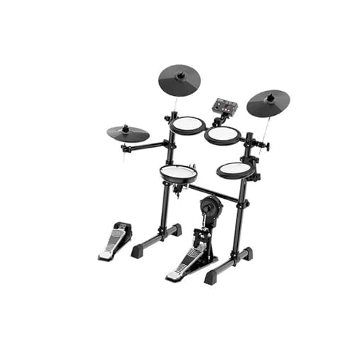 Professionelles Elektrisches Schlagzeug Digitales 5-teiliges Schlagzeug-Set Snare-Drum-Mesh-Head Elektronisches Schlagzeug für Anfänger von JTYUERWQ