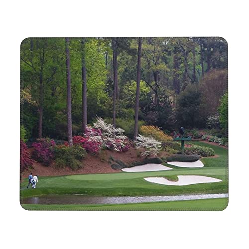 Golfplatz-Mauspad mit genähtem Rand, rutschfeste Gummiunterseite, hochwertig strukturiertes und wasserdichtes Mauspad für Computer, Laptop, Büro und Zuhause, 30 x 25 cm, 3 mm von JUEXDEME