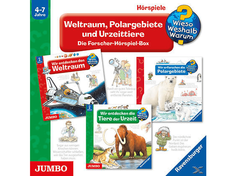 Wieso? Weshalb? Warum? Weltraum, Polargebiete und Urzeittiere - (CD) von JUMBO