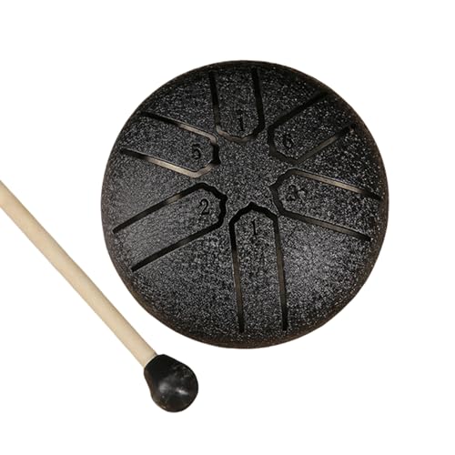 Ethereal Drum Percussions Instrument 6 Note 3 Inch Steel Tongue Drum For Adults Beginner Kids Handpans Drum With Drumstick von JUNNASALIKER