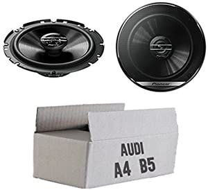 Lautsprecher Boxen Pioneer TS-G1720F - 16,5cm 2-Wege Koax Koaxiallautsprecher Auto Einbausatz - Einbauset passend für Audi A4 B5 Ablage Heck - justSOUND von JUST SOUND best choice for caraudio