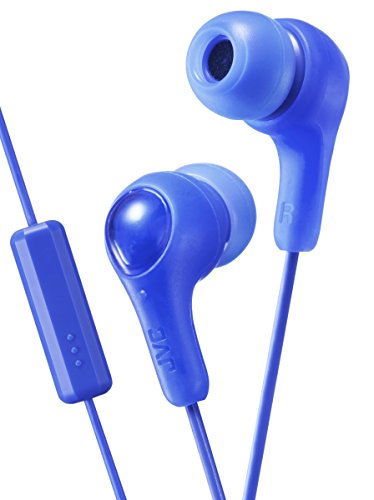 JVC HA-FX7M-A-E Gumy Plus In-Ear-Kopfhörer mit Mikrofon und Fernbedienung Blau von JVC