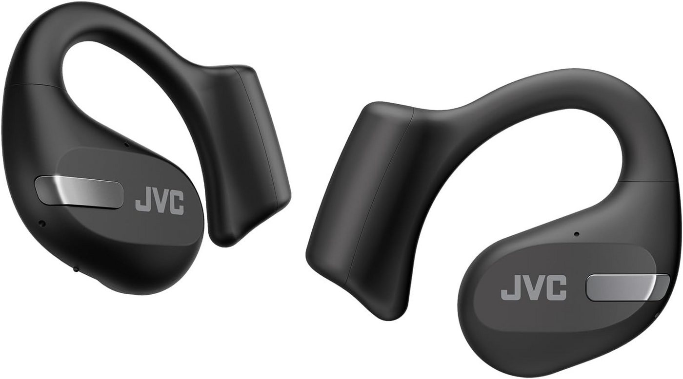 JVC Leichtes Design Open-Ear-Kopfhörer (Das extrem leichte und kompakte Design sorgt für minimalen Druck auf die Ohren. Die Ohrbügel garantieren einen sicheren Sitz, selbst bei intensiven Aktivitäten., mit Klaren, tiefen Bässen,langer Akkulaufzeit,Genießen Sie Ihre Musik) von JVC