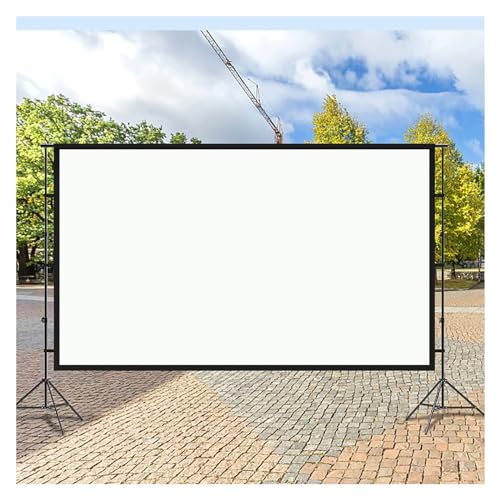 Projektionswände 16:9 HD-Display, faltbar, tragbar, 4K-Projektor-Leinwand mit Ständer, 120-Zoll-Film-Video-Projektionsleinwand for drinnen und draußen, Vorhang(120 inch) von JVDDI