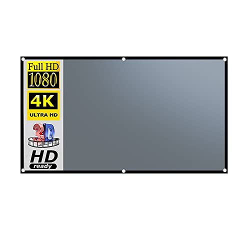 Projektionswände Projektion Anti-Licht Vorhang 16:9 60 84 100 106 120 Zoll 3D HD Outdoor Indoor Tragbare Mit Löcher projektor Bildschirm(106 inch) von JVDDI