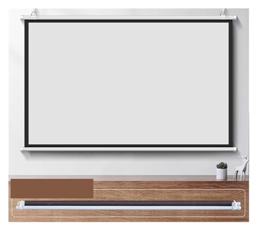 Projektionswände Thinyou 60 Zoll 72 Zoll 84 Zoll 100 Zoll 16:9 3D-wandmontierte Projektor-Leinwand unterstützt 4K, verwendet for Heimkino-Mo(White Glass F 60inch) von JVDDI