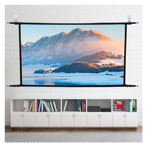 Projektionswände Tragbare Faltbare Kinoleinwand, Projektor-Leinwand, 60 Zoll, 72 Zoll, 84 Zoll, 100 Zoll, 120 Zoll, 150 Zoll, 16:9(60 inch) von JVDDI