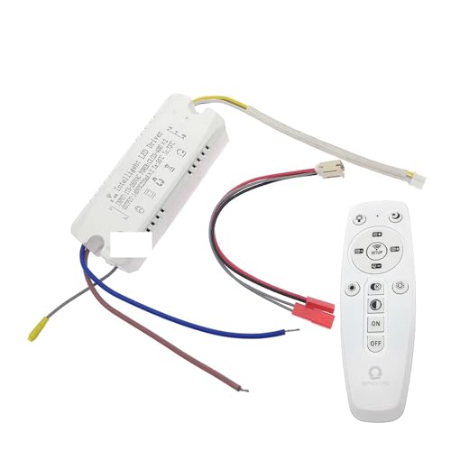 2.4G Intelligent LED Driver X2 X4 X6 Remote+ APP Control Color Brightness Dimmable Power Supply For Dual Color Ribbon Chandelier(2Pin-(25-40W) x2) von JVNTOPIHW