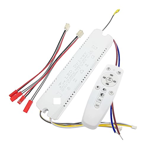 2.4G Intelligent LED Driver X2 X4 X6 Remote+ APP Control Color Brightness Dimmable Power Supply For Dual Color Ribbon Chandelier(2Pin-(37-60W) x4) von JVNTOPIHW