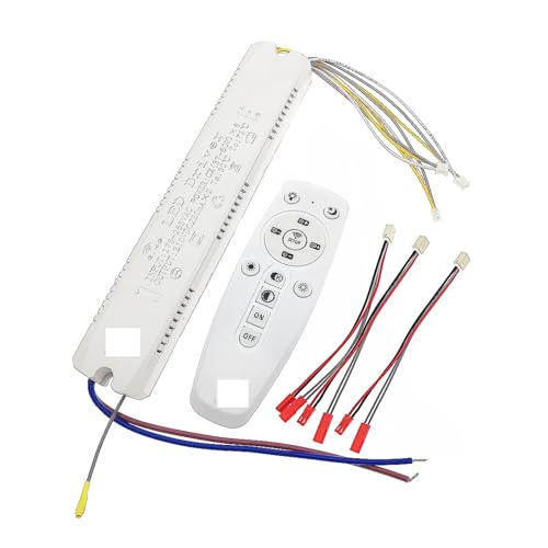 2.4G Intelligent LED Driver X2 X4 X6 Remote+ APP Control Color Brightness Dimmable Power Supply For Dual Color Ribbon Chandelier(2Pin-(37-60W) x6) von JVNTOPIHW