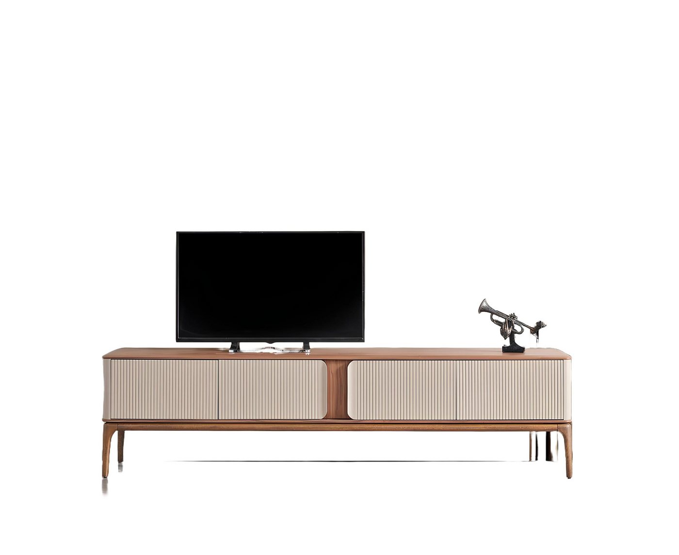 JVmoebel TV-Möbel & Schrankwände Wohnwand rtv Lowboard Schrank Wohnwände Beige TV-Ständer, (3-tlg., Made in Europa) von JVmoebel