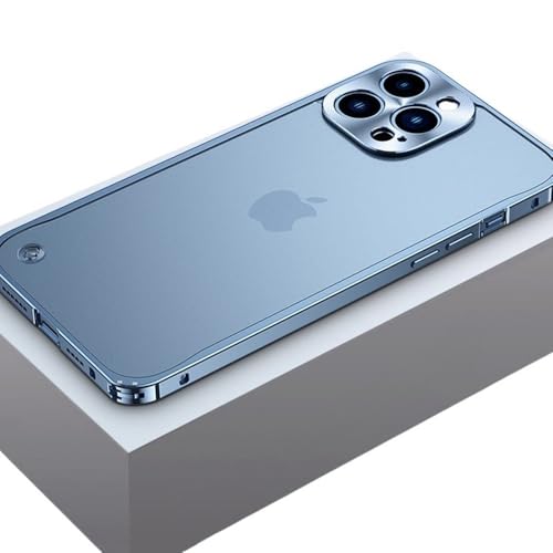 JZFDCLF Luxuriöse Schutzhülle aus Aluminiumlegierung mit Metallrahmen für iPhone 14 13 12 11 Pro Max, All-Inclusive-Hüllen für iPhone 13 Mini, D6, für iPhone 12 von JZFDCLF