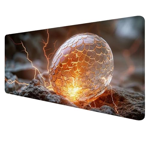 Gaming Mouse Pad Gold Mouse Mat XXL 800x300x3mm Schreibtischunterlage Groß Mousemat Schwarz Non-Slip Desk Protection Waterproof Desk Pad for Home Office Pc Unterlage ​Schreibtisch J487 von Jaalinng