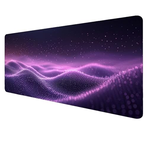 Gaming Mouse Pad Schwarz Mouse Mat XXL 1600x800x3mm Schreibtischunterlage Groß Mousemat Lila Non-Slip Desk Protection Waterproof Desk Pad for Home Office Pc Unterlage ​Schreibtisch J22 von Jaalinng