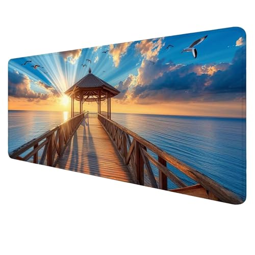 Gaming Mouse Pad Vogel Mouse Mat XXL 600x300x3mm Schreibtischunterlage Groß Mousemat Möwe Non-Slip Desk Protection Waterproof Desk Pad for Home Office Pc Unterlage ​Schreibtisch J470 von Jaalinng