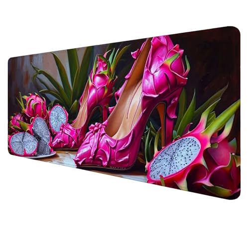 Obst Mouse Mat Gaming Mouse Mat XXL 700x300x3mm Multifunctional Mousepad Pitaya Schreibtischunterlage groß,Non-Slip Rubber Base,Extended Desk Protection,for PC Unterlage Schreibtisch J856 von Jaalinng