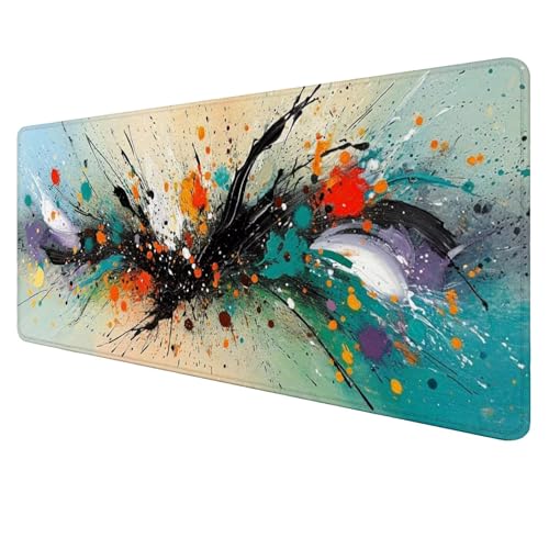 Schwarz Mouse Mat Gaming Mouse Mat XXL 800x400x3mm Multifunctional Mousepad Grün Schreibtischunterlage groß,Non-Slip Rubber Base,Extended Desk Protection,for PC Unterlage Schreibtisch J743 von Jaalinng