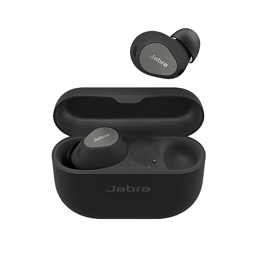 Jabra Elite 10 schnurlose In-Ear-Bluetooth-Kopfhörer Advanced Active Noise Cancellation, 6 eingebauten Mikrofonen und Dolby Atmos Sound - Titan-Schwarz von Jabra