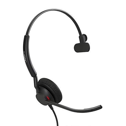 Jabra Engage 40 kabelgebundenes Mono-Headset mit geräuschunterdrückender 2-Mic-Technologie und USB-A-Kabel, Ultraleicht - mit Allen führenden UC-Plattformen wie Zoom und Unify kompatibel - schwarz von Jabra