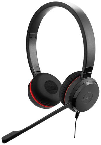 Jabra Evolve 30 II MS stereo Telefon On Ear Headset kabelgebunden Stereo Schwarz Noise Cancelling Mi von Jabra