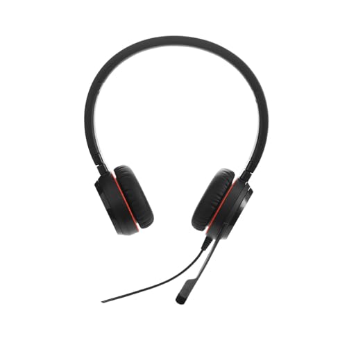 Jabra Evolve 30 II UC Stereo Headset - Unified Communications Kopfhörer mit passiver Geräuschunterdrückung - USB-Kabel mit Controller - Schwarz von Jabra