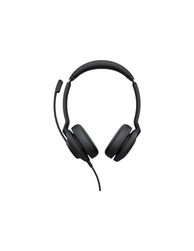 Jabra Evolve2 30 Headset – Stereo Kopfhörer mit Noise Cancelling – UC Zertifiziert – mit 2-Mikrofon Anruf-Technologie – USB-A Kabel – Schwarz von Jabra