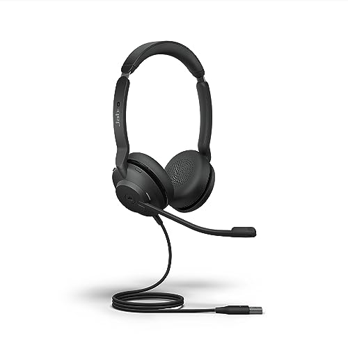 Jabra Evolve2 30 SE Stereo-Headset mit Geräuschunterdrückung, kabelgebunden, mit 2 Mikrofon-Anruf-Technologie und USB-A-Kabel, MS Teams-Zertifiziert, funktioniert mit Allen Anderen Plattformen, von Jabra