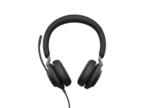 Jabra Evolve2 40 SE - Kabelgebundenes Stereo-Headset mit Geräuschunterdrückung und 3-Mikrofon-Technologie - USB-A-Kabel - Mit allen führenden Unified Communications-Plattformen kompatibel - Schwarz von Jabra